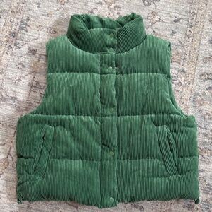 Love Tree Green Corduroy Vest Size L